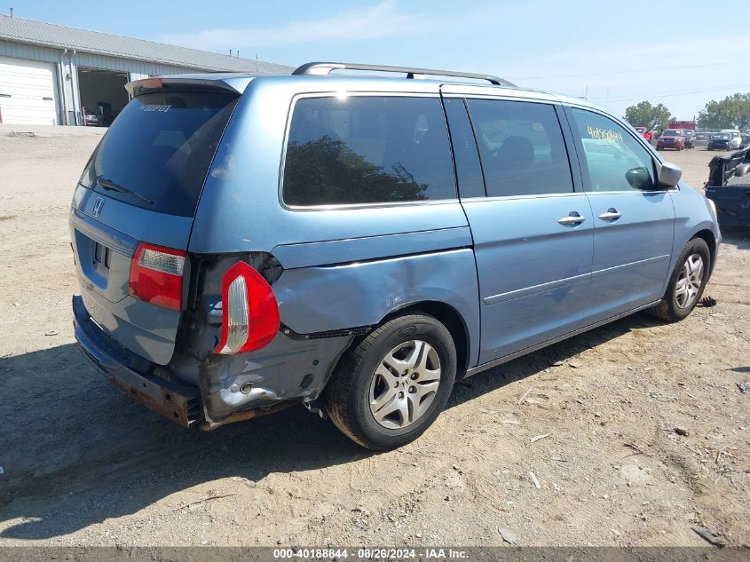 2006 Honda Odyssey Ex-L VIN: 5FNRL38686B116114 Lot: 40188844