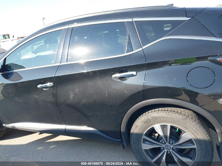 2022 Nissan Murano Sv Fwd VIN: 5N1AZ2BJ8NC129276 Lot: 40188870