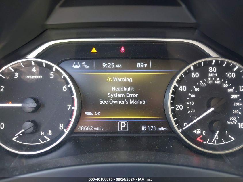 2022 Nissan Murano Sv Fwd VIN: 5N1AZ2BJ8NC129276 Lot: 40188870