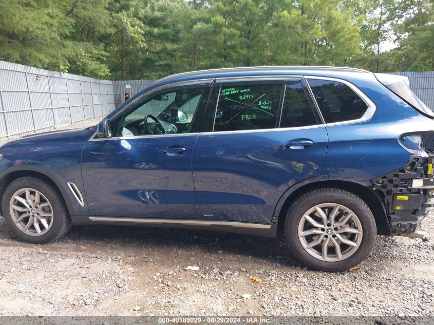 2021 BMW X5 xDrive40I VIN: 5UXCR6C00M9G00344 Lot: 40189029