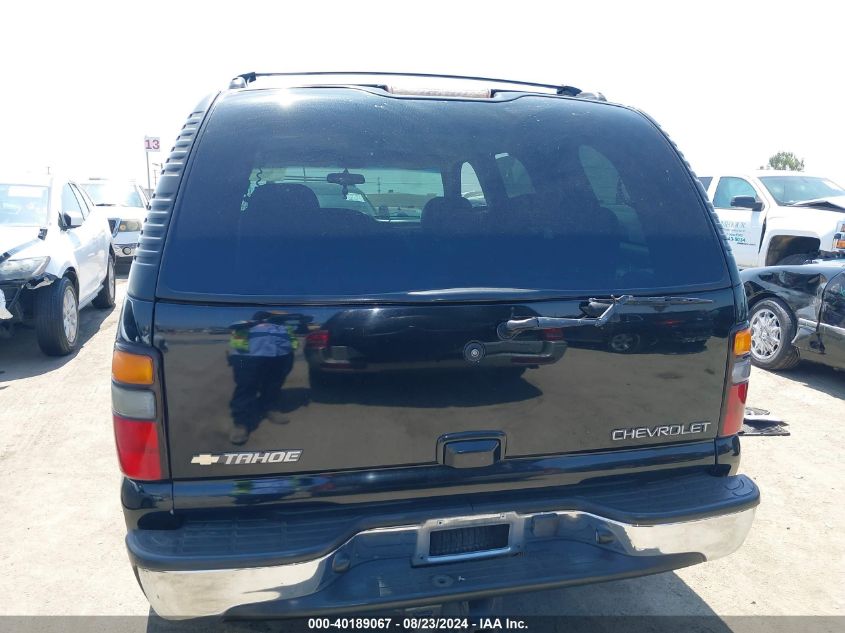 2002 Chevrolet Tahoe Lt VIN: 1GNEC13T02R327092 Lot: 40189067