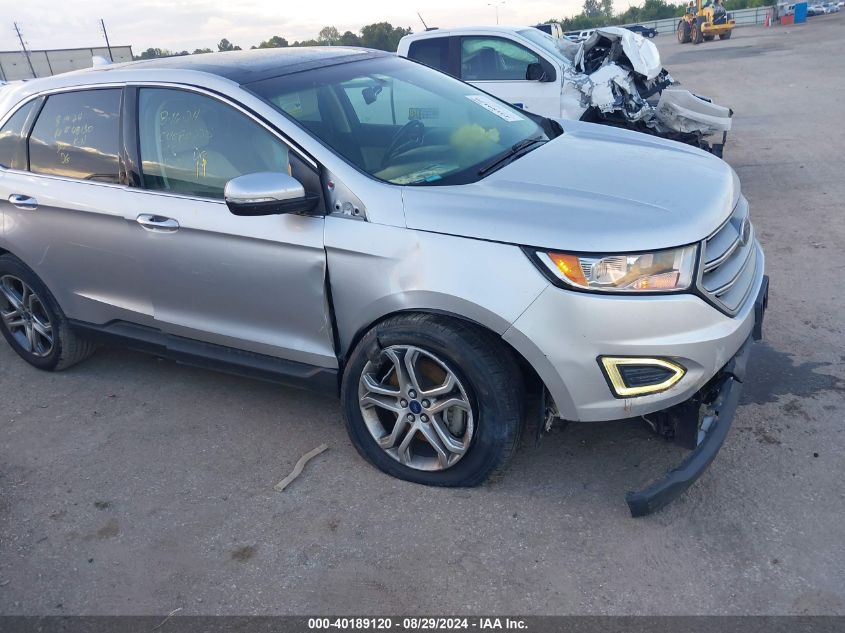 2015 Ford Edge Titanium VIN: 2FMTK3K86FBB12395 Lot: 40189120