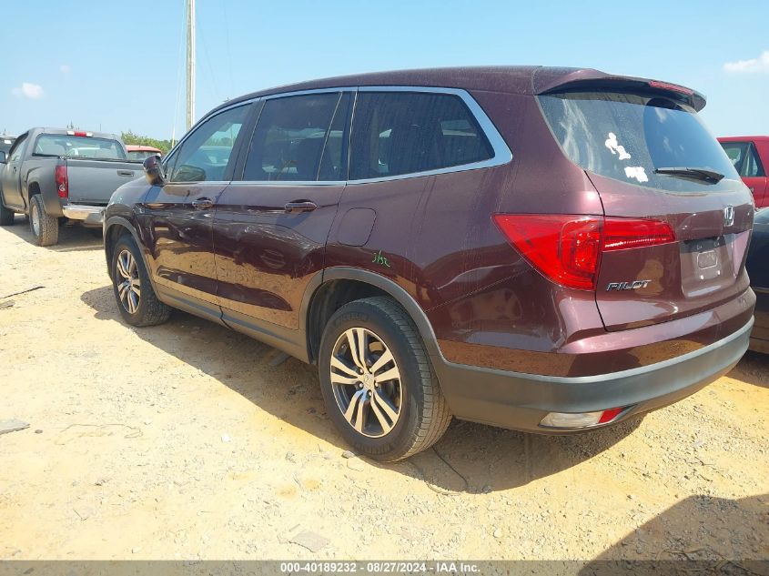 2016 Honda Pilot Ex-L VIN: 5FNYF5H72GB003638 Lot: 40189232