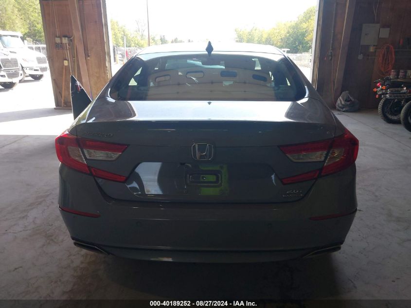 2021 Honda Accord Touring VIN: 1HGCV2F91MA010554 Lot: 40189252