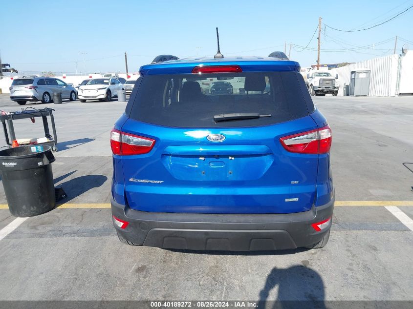 2019 Ford Ecosport Se VIN: MAJ3S2GE1KC274187 Lot: 40189272