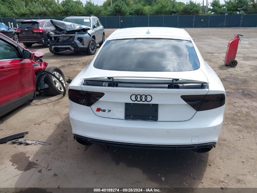 2014 Audi Rs 7 4.0T Prestige VIN: WUAW2BFC6EN903123 Lot: 40189274