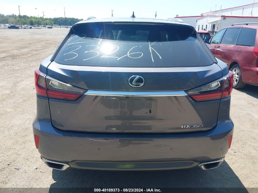 2018 Lexus Rx 350 VIN: 2T2BZMCA9JC162447 Lot: 40189373