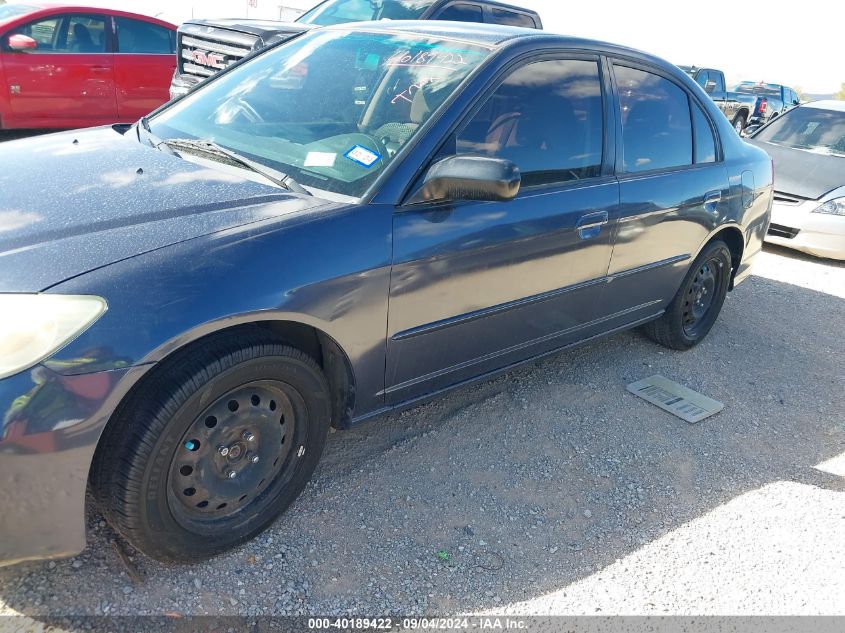 2004 Honda Civic Lx VIN: 2HGES16594H536568 Lot: 40189422