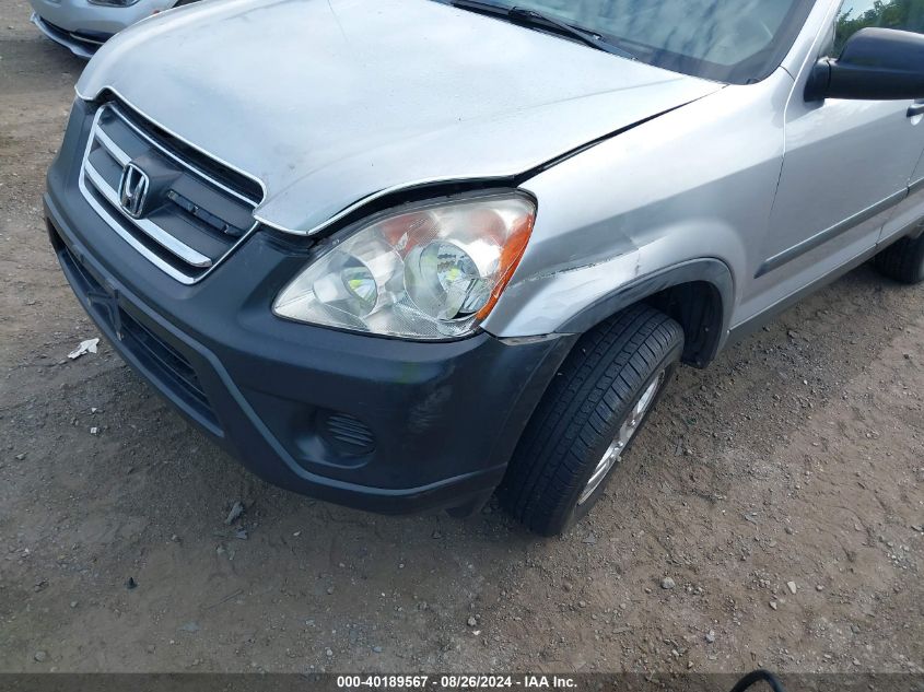 2005 Honda Cr-V Lx VIN: SHSRD785X5U328922 Lot: 40189567