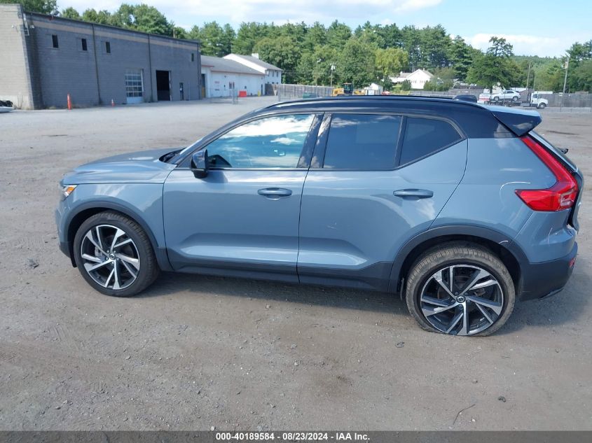 2021 Volvo Xc40 T5 R-Design VIN: YV4162UM1M2585187 Lot: 40189584