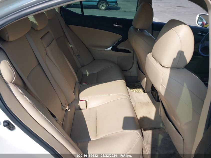 2006 Lexus Is 350 VIN: JTHBE262765007598 Lot: 40189632