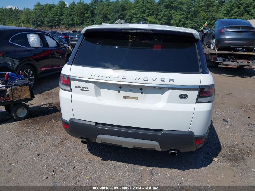 2016 Land Rover Range Rover Sport 3.0L V6 Supercharged Hse VIN: SALWR2PF7GA112247 Lot: 40189709