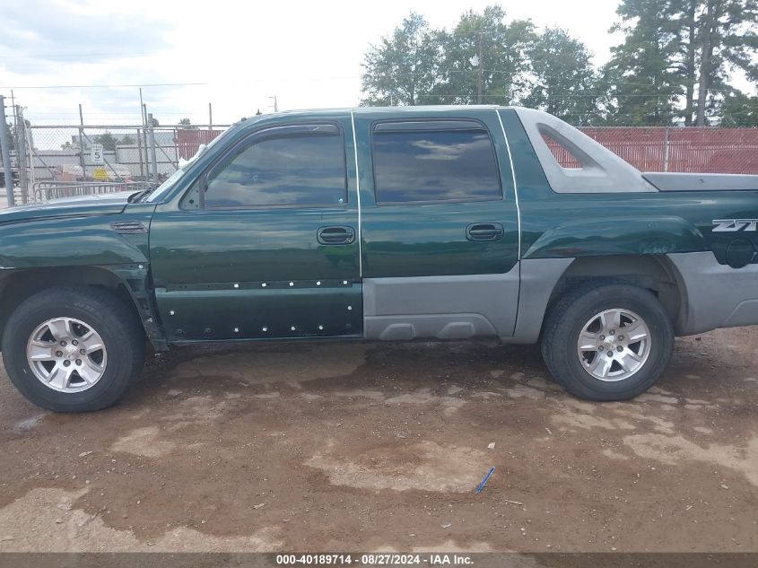 2002 Chevrolet Avalanche 1500 VIN: 3GNEK13T62G172101 Lot: 40189714