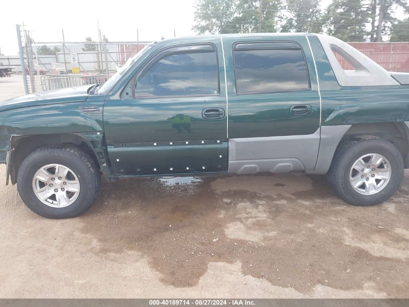 2002 Chevrolet Avalanche 1500 VIN: 3GNEK13T62G172101 Lot: 40189714