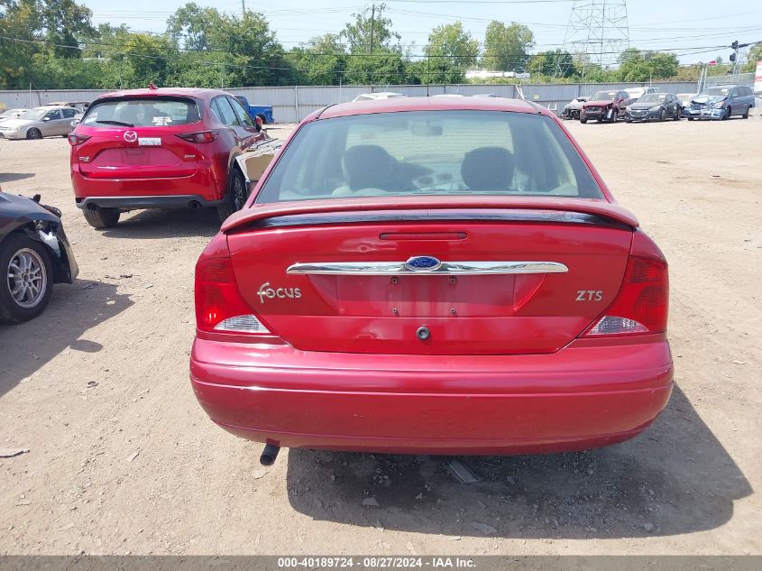 2002 Ford Focus Zts VIN: 1FAFP38302W354144 Lot: 40189724