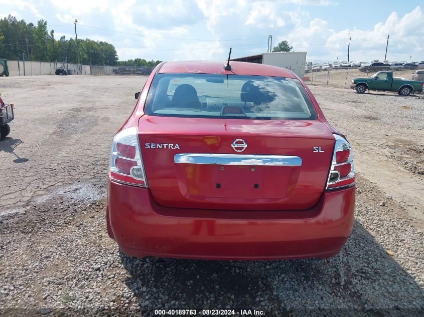 2010 Nissan Sentra 2.0Sl VIN: 3N1AB6AP9AL710826 Lot: 40189763