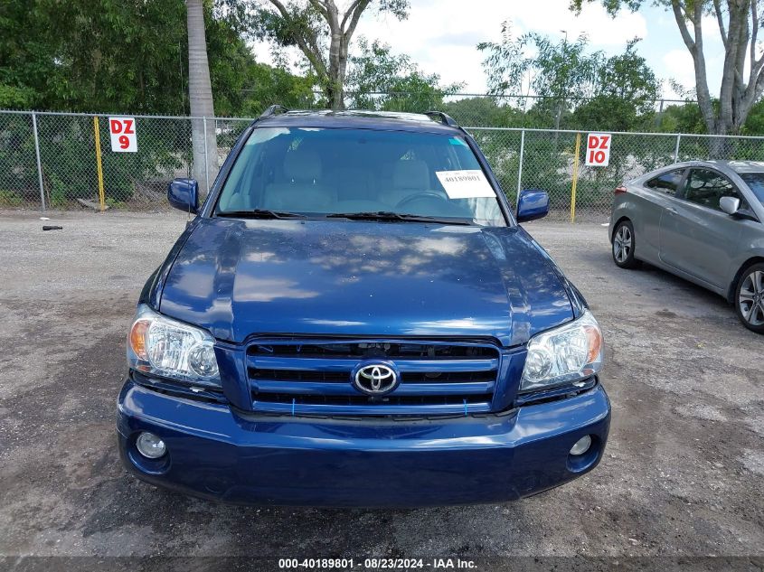 2004 Toyota Highlander V6 VIN: JTEEP21A440012805 Lot: 40189801