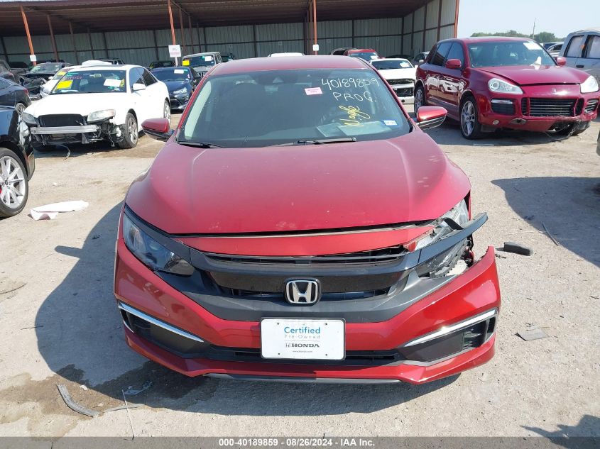 2019 Honda Civic Lx VIN: 19XFC2F69KE036692 Lot: 40189859