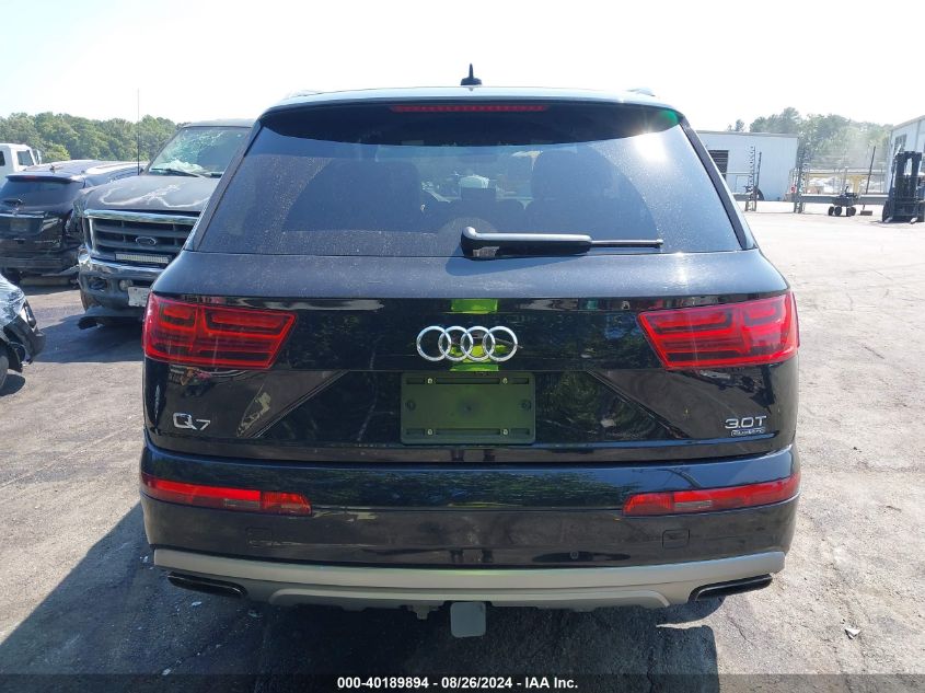 2018 Audi Q7 3.0T Premium VIN: WA1VAAF79JD021768 Lot: 40189894