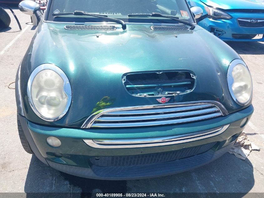 2005 Mini Cooper S VIN: WMWRH33435TF81595 Lot: 40189905