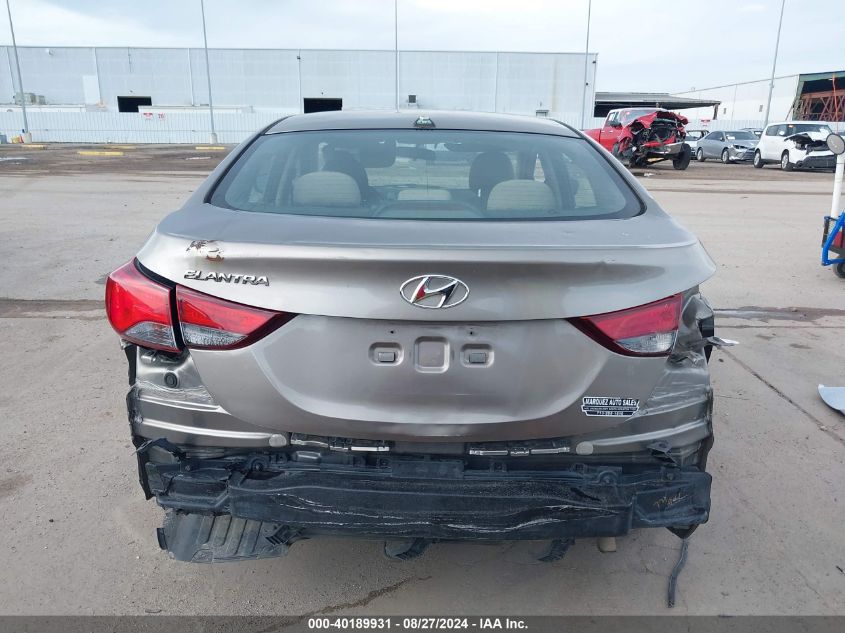 2016 Hyundai Elantra Se VIN: 5NPDH4AE4GH756634 Lot: 40189931