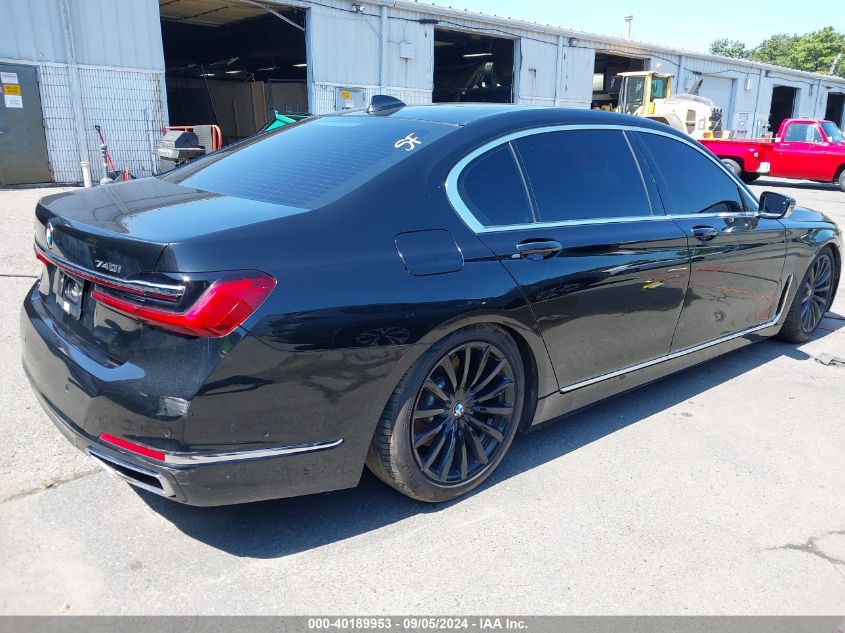 2020 BMW 740I xDrive VIN: WBA7T4C03LGF97293 Lot: 40189953