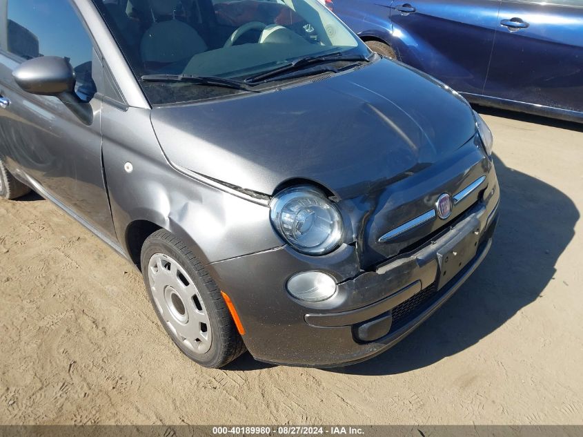 2012 Fiat 500 Pop VIN: 3C3CFFAR8CT334915 Lot: 40189980