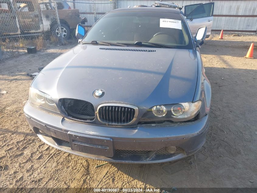 2005 BMW 325Ci VIN: WBABW33455PL38187 Lot: 40190087