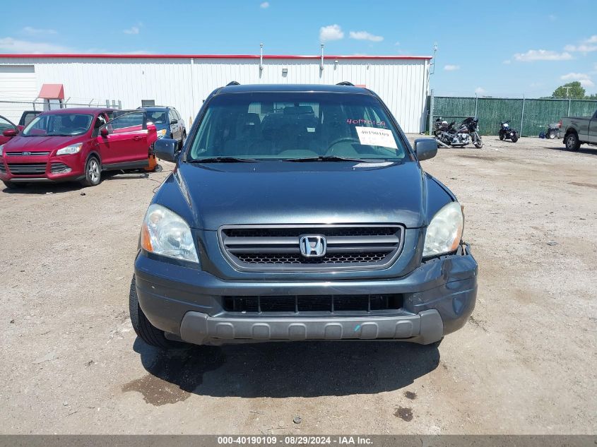 2005 Honda Pilot Ex VIN: 5FNYF18415B063602 Lot: 40190109