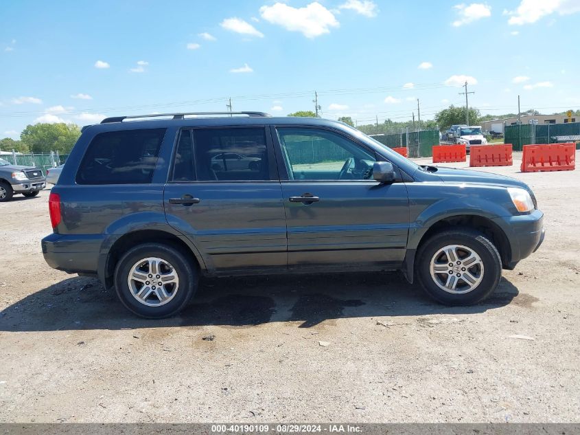 2005 Honda Pilot Ex VIN: 5FNYF18415B063602 Lot: 40190109