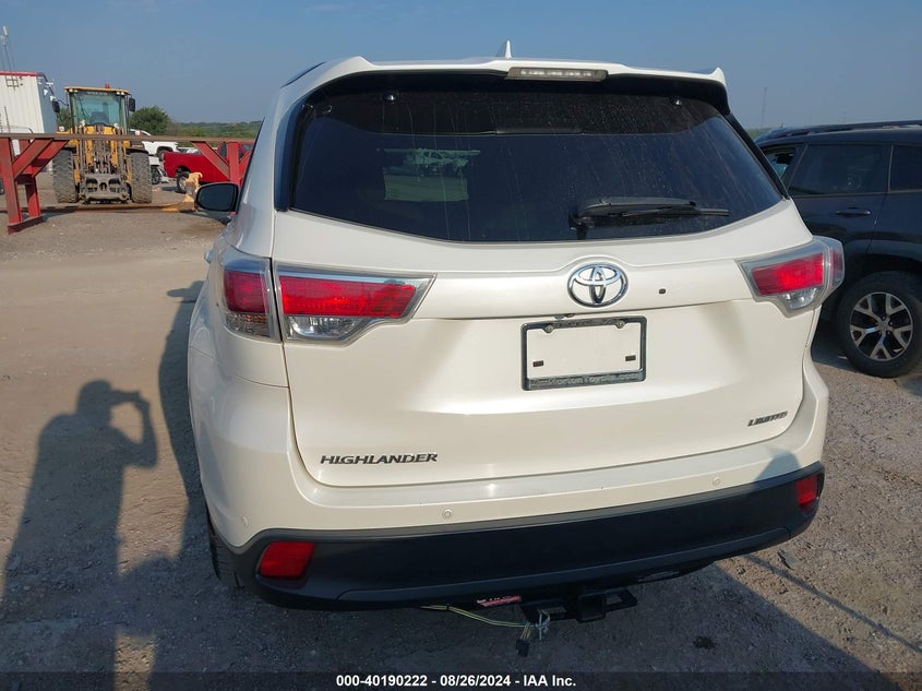2015 TOYOTA HIGHLANDER LIMITED V6 - 5TDYKRFH9FS063988