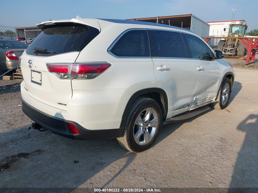 2015 TOYOTA HIGHLANDER LIMITED V6 - 5TDYKRFH9FS063988
