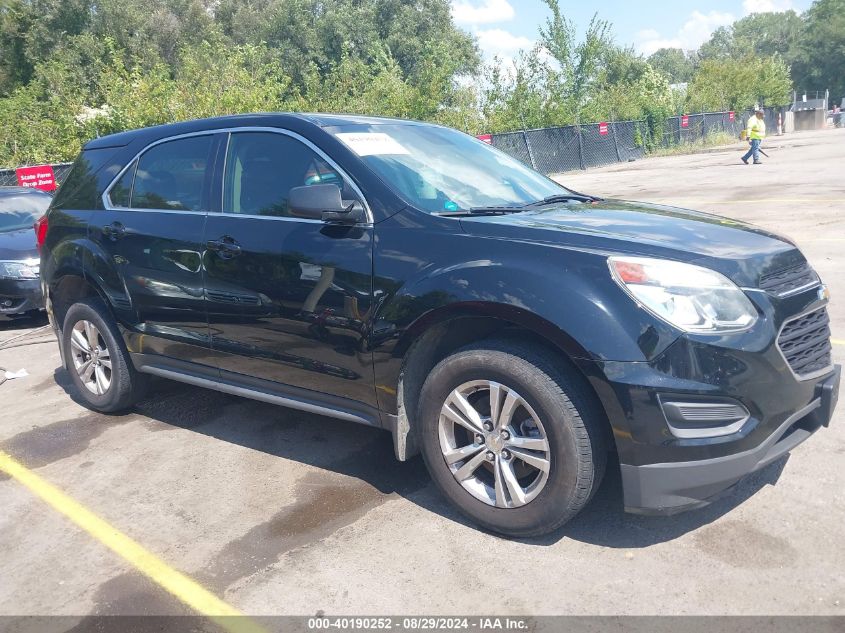 2016 Chevrolet Equinox Ls VIN: 2GNALBEK5G1146756 Lot: 40190252