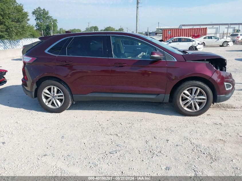 2018 Ford Edge Sel VIN: 2FMPK4J93JBC11296 Lot: 40190281