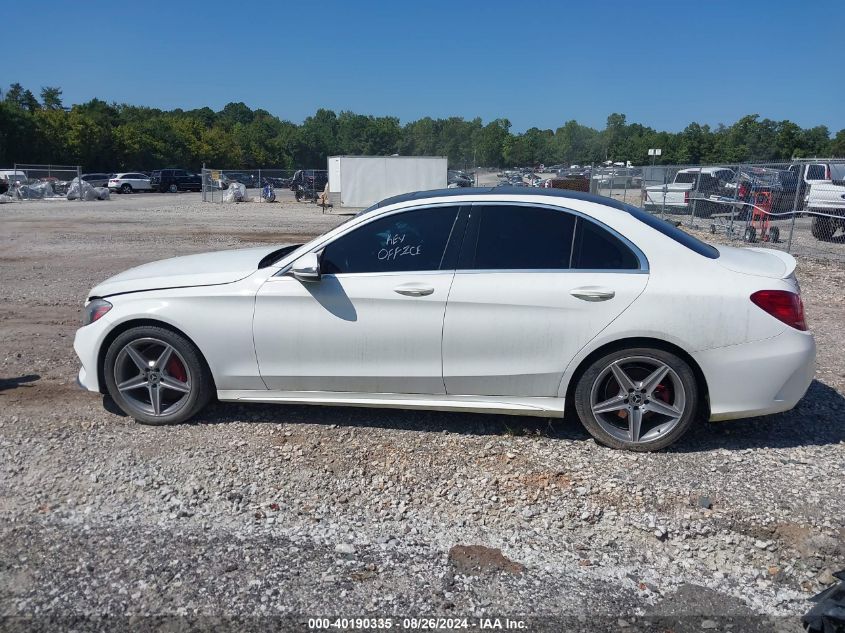 2018 Mercedes-Benz C 300 VIN: 55SWF4JB1JU250428 Lot: 40190335