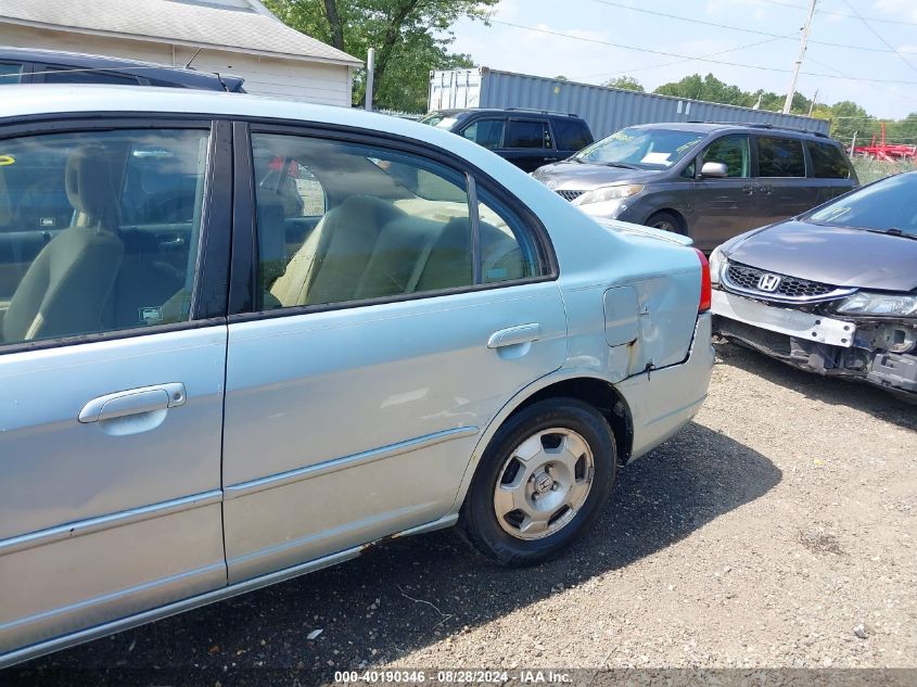 2003 Honda Civic Hybrid VIN: JHMES95643S008322 Lot: 40190346