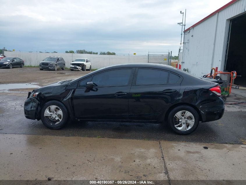 2015 Honda Civic Lx VIN: 19XFB2F55FE209575 Lot: 40190357