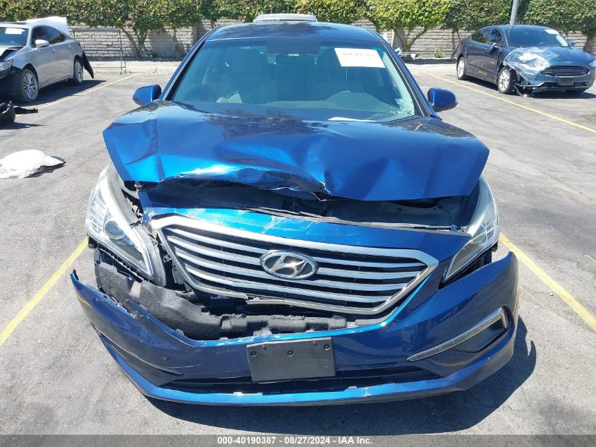 2015 Hyundai Sonata Se VIN: 5NPE24AF9FH231629 Lot: 40190387