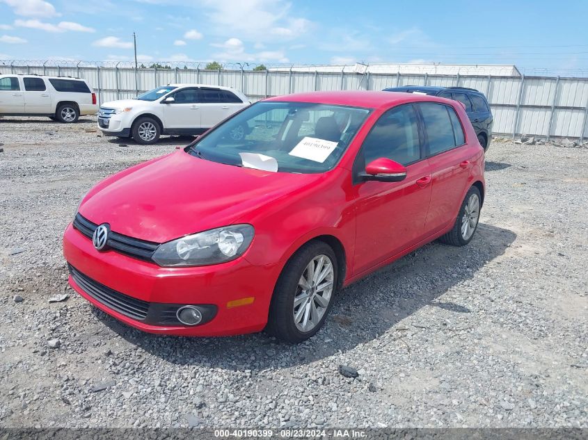 2013 Volkswagen Golf 2.0L Tdi 4-Door VIN: WVWDM7AJ6DW136500 Lot: 40190399