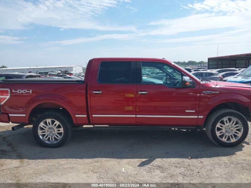 2014 Ford F-150 Platinum VIN: 1FTFW1ET6EFC33144 Lot: 40190502