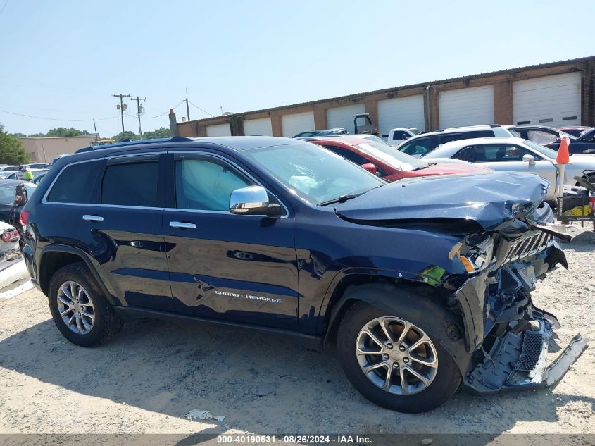 2016 Jeep Grand Cherokee Limited VIN: 1C4RJFBGXGC357082 Lot: 40190531