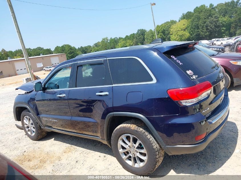 2016 Jeep Grand Cherokee Limited VIN: 1C4RJFBGXGC357082 Lot: 40190531