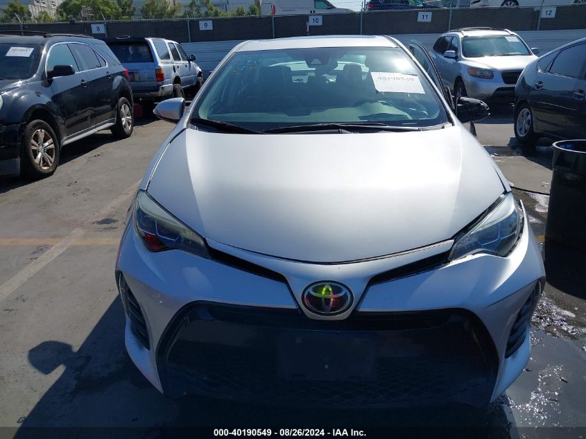 2017 Toyota Corolla Se VIN: 5YFBURHE6HP587842 Lot: 40190549