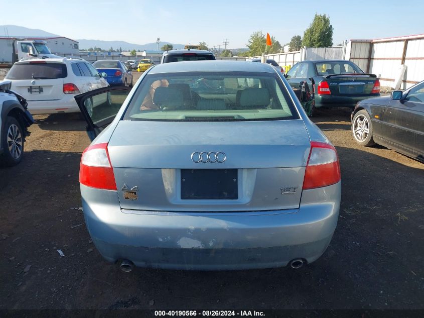 2003 Audi A4 1.8T VIN: WAULC68E63A168423 Lot: 40190566