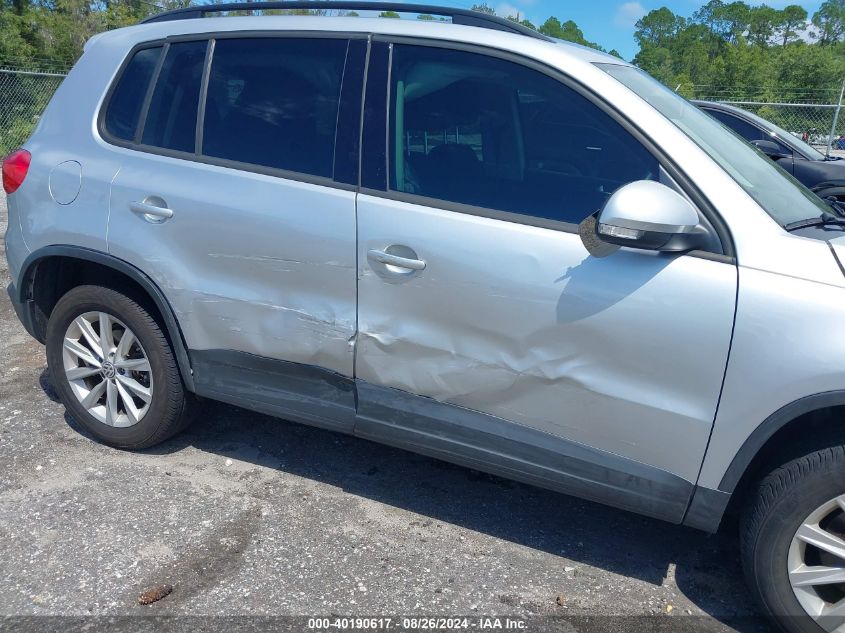 2017 Volkswagen Tiguan 2.0T/2.0T S VIN: WVGAV7AX4HK042676 Lot: 40190617