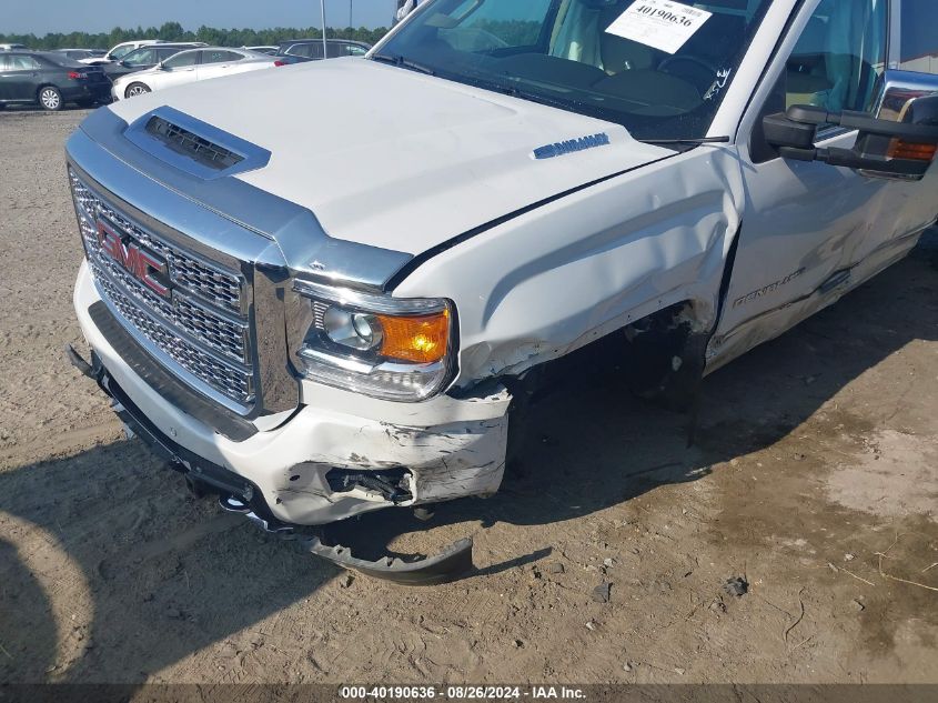 2018 GMC Sierra 2500Hd Denali VIN: 1GT12UEY2JF204186 Lot: 40190636