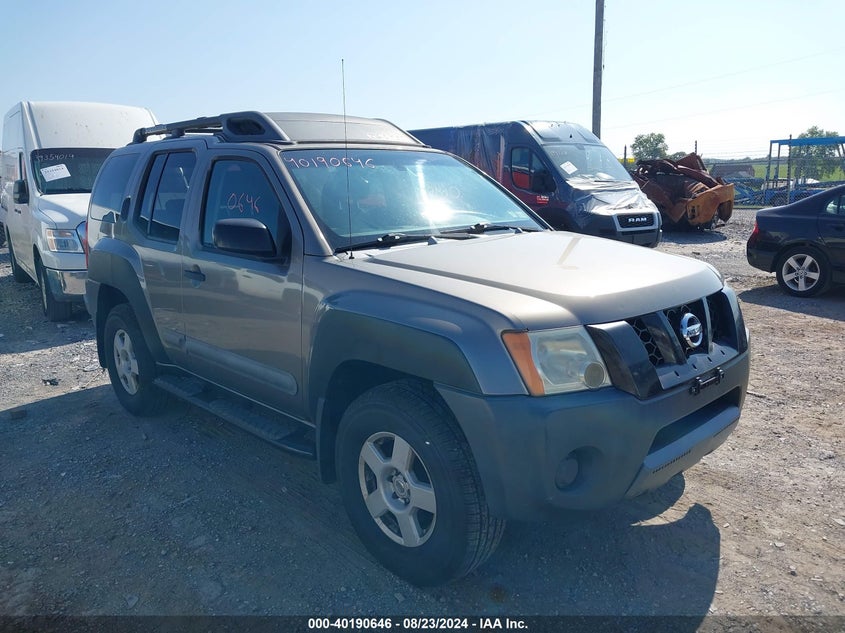2005 Nissan Xterra S VIN: 5N1AN08W85C628744 Lot: 40190646