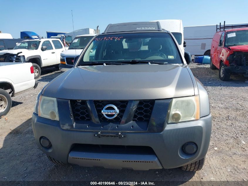 2005 Nissan Xterra S VIN: 5N1AN08W85C628744 Lot: 40190646