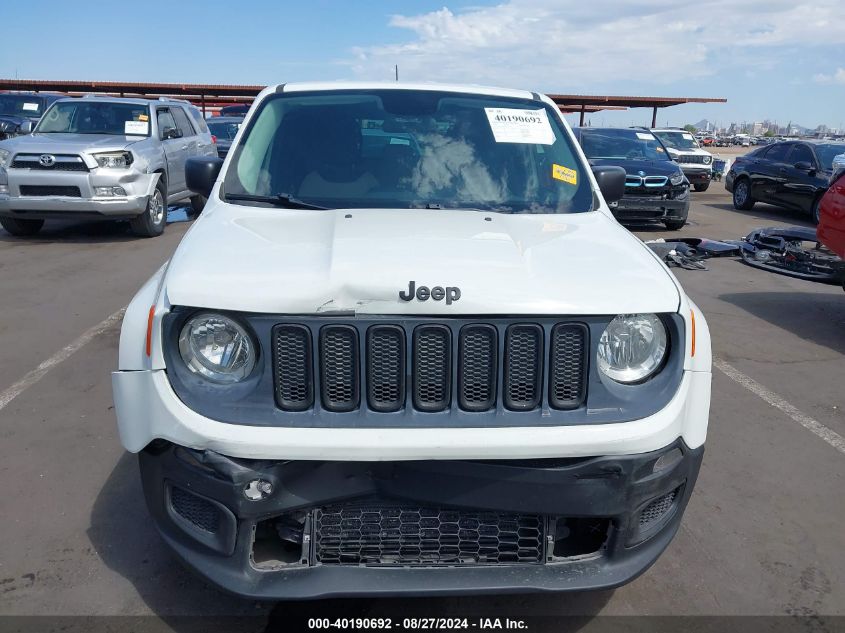 2016 Jeep Renegade Sport VIN: ZACCJAAW7GPC41366 Lot: 40190692