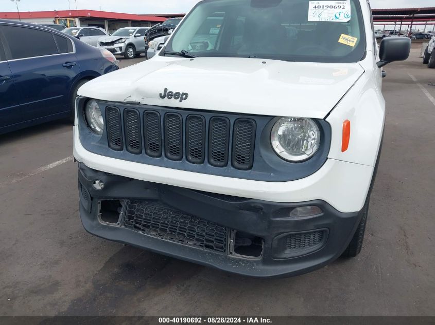 2016 Jeep Renegade Sport VIN: ZACCJAAW7GPC41366 Lot: 40190692